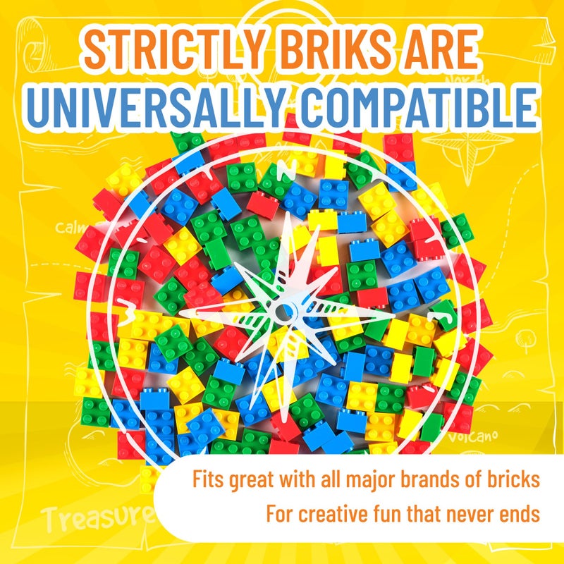 Strictly Briks Building Blocks Starter Kit, 144 Pack Brick Set, Creative Play Kit for Building Toy & Kids Play Set Compatible with Lego, 2 x 2 Peg, Classic Colors - Image 4